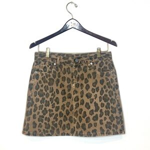 NWOT. BLANK NYC Animal Print Mini Skirt Size 26